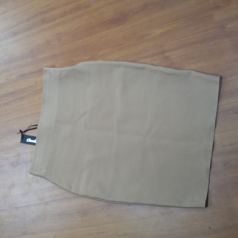 Chocolate pencil skirt...